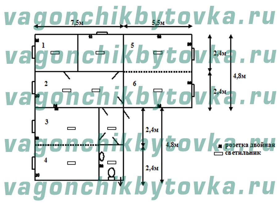 АБК (административно-бытовой комплекс) модульный